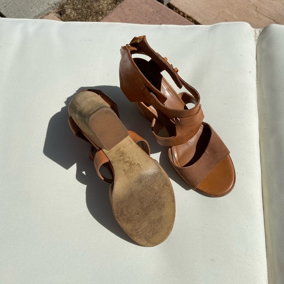 Dolce Vida leather and suede heels